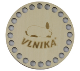 Dno - víko překližkové - přírodní - 10cm průměr / otvory 6mm