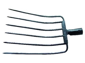 vidle kované 6 hrotů bez násady