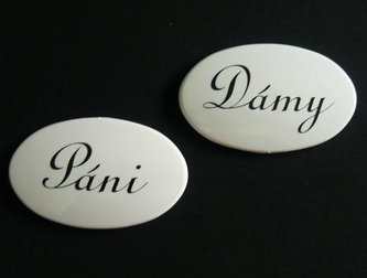 Značení bytové DÁMY+PÁNI sada