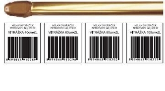 Vitrážová tyč 60HT 2ks + 4 skobičky