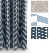 Závěs 200x180 PEVA koupelnový 4dekory geometrické obrazce