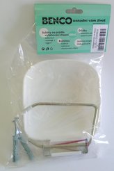 Držák WC papíru s klapkou bílý