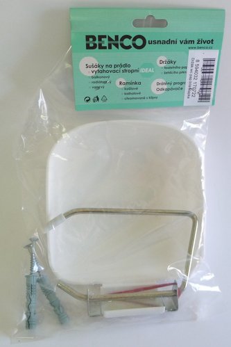 Držák WC papíru s klapkou bílý