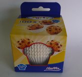 Košíček d50x30mm 100ks bílý papír Muffin