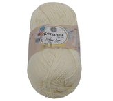 Příze LOTUS LUX - krémová - 100g / 340 m