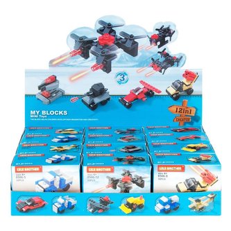 Stavební bloky 9x7x5 MEGA CREATIVE vozidla 456246