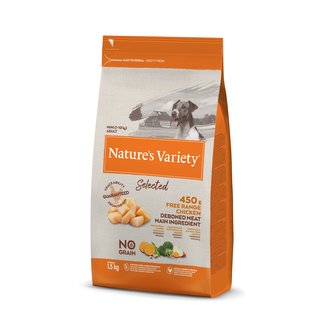 Nature´s variety select. mini ad. dog s kurecim 1,5kg