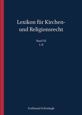 Lexikon für Kirchen- und Religionsrecht 03
