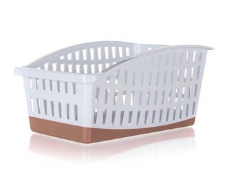 BANQUET  Organizér do ledničky plastový CULINARIA, 29 x 19,5 x 14cm, bílo-hnědý