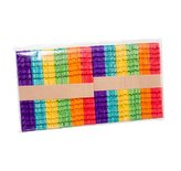 Špachtle dřevěné  barevné s výřezy 100 ks