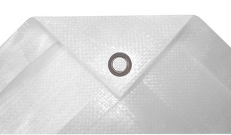 Plachta kašírovaná nepromokavá bílá 140g/m2 - 4x6 m