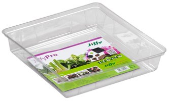 Vrchní díl minipařeniště JiffyDome hranatý 28 x 28 x 6 cm, transparentní