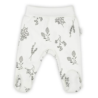 Kojenecké bavlněné polodupačky Nicol Ella bílé - velikost 68 (4-6m)