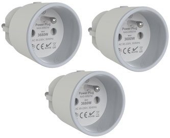 IMMAX NEO LITE SMART sada 3x chytrá vnitřní zásuvka (FR)/ Wi-Fi/ Google Assistant/ Amazon Alexa/ TUYA