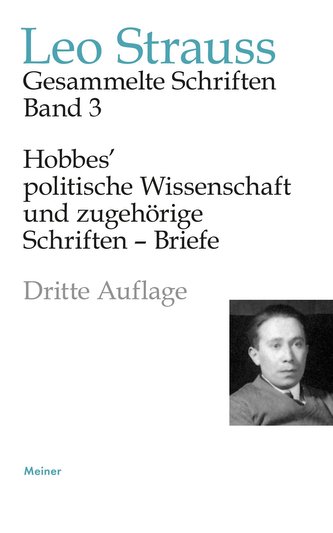 Hobbes' politische Wissenschaft und zugehörige Schriften - Briefe.