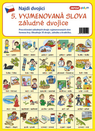 Najdi dvojici - 5. Vyjmenovaná slova – záludné dvojice