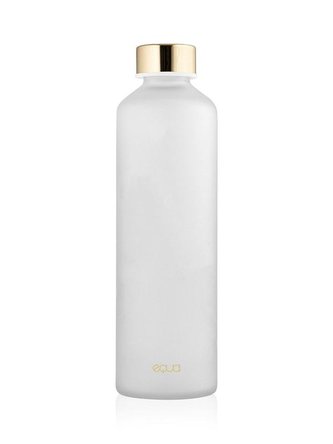 EQUA Mismatch Velvet White 750 ml designová luxusní ekologická skleněná lahev na pití