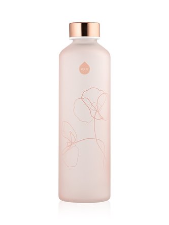 EQUA Mismatch Bloom 750 ml designová luxusní ekologická skleněná lahev na pití