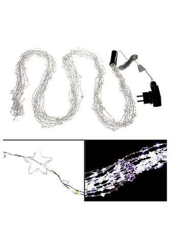 Řetěz s LED světýlky, do zásuvky, venkovní IP44  barva studená bílá