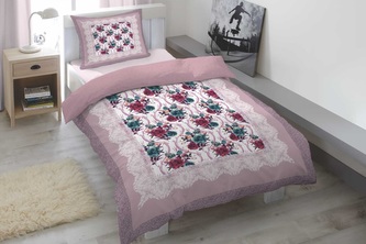 Home Elements bavlněné saténové povlečení Sophia Zephyr 140 x 200 70 x 90 cm