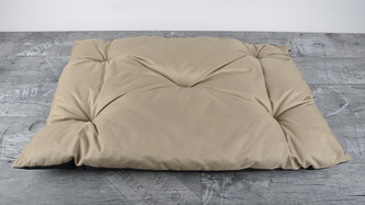Prošívaný polštář pro psy 90x60 cm, tmavě béžová, Mybesthome