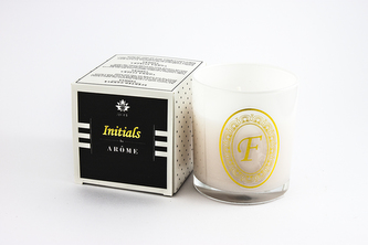 Arôme Svíčka s písmenky Vanilka 200g - F