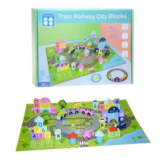 Dřevěné městečko s dráhou