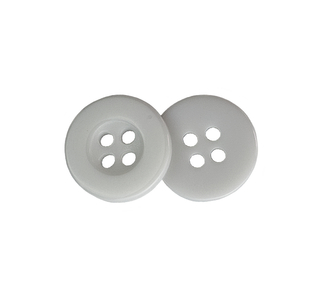 Knoflík - bílý - prům. 15 mm