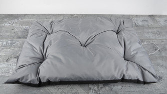 Prošívaný polštář pro psy 90x60 cm, světle šedá, Mybesthome