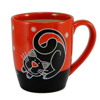 Keramický hrnek s kočkou