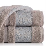 Bavlněný froté ručník s bordurou VIKI 50x90 cm, fialová, 500 gr Mybesthome