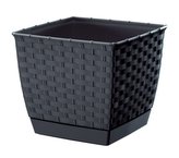 Květináč RATOLLA SQUARE 16,5cm antracit