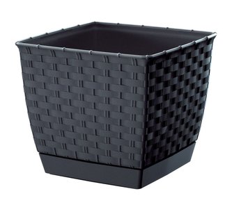 Květináč RATOLLA SQUARE 16,5cm antracit