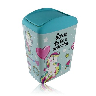 Koš odpadkový výklopný 10L  UNICORN dekor