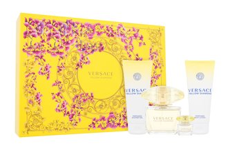 Versace Yellow Diamond toaletní voda 90 ml + tělové mléko 100 ml + sprchový gel 100 ml + toaletní voda 5 ml