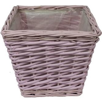 květináč růžový  23 x 23 cm P0015-05