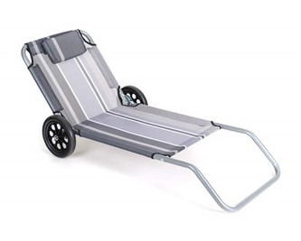 HAPPY GREEN Lehátko plážové s kolečky FLAT 145 x 52 x 62 cm