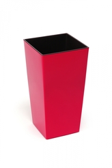 Plastový květináč Finezia 250x250 mm, červený