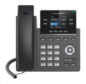 Grandstream GRP2612W [VoIP telefon - 2x SIP účet, HD audio, 16 prog.tl.+4 předvoleb, 2xLAN 100Mbps, WiFi, PoE]