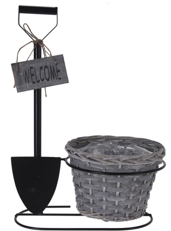 Kovový stojan na květiny Rýč, 46,5 cm