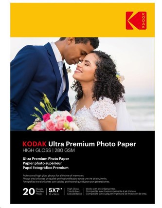 KODAK Ultra Premium Photo RC Gloss (280g/m2) 13x18cm 20 listů