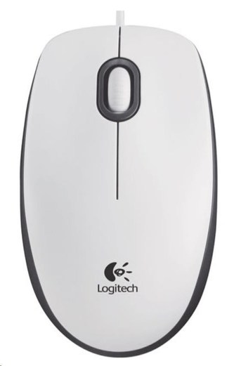 Logitech Mouse M100, white