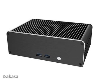 AKASA case Newton CTN, fanless case, černá