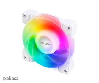 AKASA ventilátor VEGAS A12, 12cm ARGB fan, Anti-Vibration