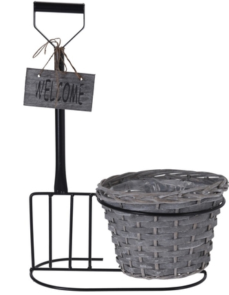 Kovový stojan na květiny Vidle, 46,5 cm