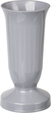 Váza hřbitovní kalich šedá - těžké dno