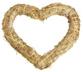 Srdce slaměné - 35 cm