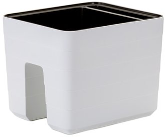 Truhlík samozavlažovací Berberis na zábradlí - bílá 30 cm