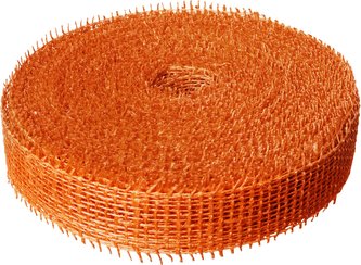 Jutová stuha 4 cm x 25 m - oranžová
