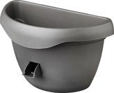 Květináč samozavlažovací Siesta na zeď - antracit 29 cm